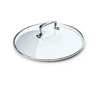 Le Creuset Couvercle en Verre Anti-Adhérent pour Wok, 32 cm, 96200832000000, Noir