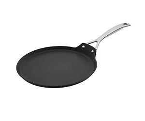 LE CREUSET Crêpière en aluminium forgé 28 cm, Anthracite/Argenté,51106280010002