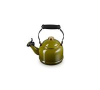 Le Creuset Demi bouilloire en émail sur acier avec finitions dorées, 1,25 l, olive