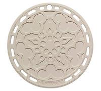 Le Creuset Dessous de Plat, Silicone, Résistant Jusqu'à 250°C, 20 cm, Meringue, 42401207160000