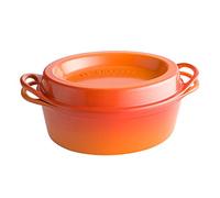 Le Creuset Doufeu en Fonte Émaillée, Forme Ovale, 32 cm, Volcanique, 25084320902460