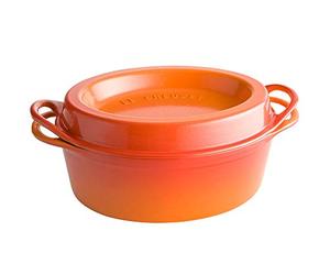 Le Creuset Doufeu en Fonte Émaillée, Forme Ovale, 32 cm, Volcanique, 25084320902460