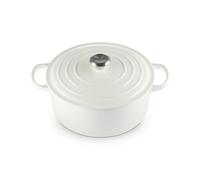 Le Creuset Enameled Cast Signature Four hollandais rond en fer Blanc 7,25 m²