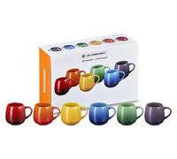LE CREUSET Ensemble arc-en-ciel en grès de 6 tasses