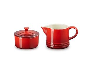 Le Creuset Ensemble crème et sucre en céramique Cerise