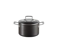 LE CREUSET Faitout antiadhésif en aluminium avec couvercle 20cm/3,8l Noir noir