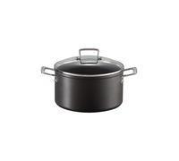LE CREUSET Faitout antiadhésif en aluminium avec couvercle 24cm/6l Noir noir