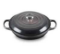 Le Creuset Faitout Signature Signature en Fonte Émaillée, Rond, 26 cm, 2 L, 4,205 kg, Flint, 21180264442430