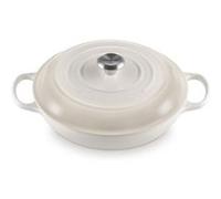 Le Creuset Cocotte professionnelle Signature Gourmet 30cm meringue LxlxH 40.2x31.7x13.5cm