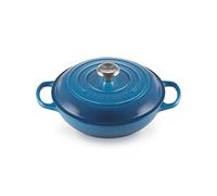 LE CREUSET, Faitout en Fonte Émaillée, Rond, Ø 26 cm, 2 L, Compatible avec Toutes Sources de Chaleur (Induction Incluse), 4.205 kg, Bleu Marseille