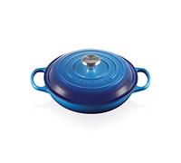 Le Creuset Faitout Signature Signature en Fonte Émaillée, Rond, 26 cm, 2 L, 4,205 kg, Azure, 21180262202430