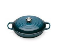 Le Creuset Faitout Signature Signature en Fonte Émaillée, Rond, 26 cm, 2 L, 4,205 kg, Deep Teal, 21180266422430