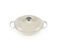 Le Creuset Faitout Signature Signature en Fonte Émaillée, Rond, 26 cm, 2 L, 4,205 kg, Meringue, 21180267164430
