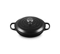 Le Creuset Faitout Signature Signature en Fonte Émaillée, Rond, 26 cm, 2 L, 4,205 kg, Noir Mat, 21180260002430