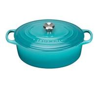 Le Creuset Gietijzeren Ovale Braadpan Caribbean Blue 31cm Bleu Clair G
