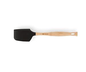 Le Creuset Grande Spatule avec Tête Amovible en Silicone, Silicone/Bois, Onyx, 93007604140002