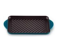 Poele / sauteuse Le Creuset Gril rectangulaire en fonte émaillée 32 x 22 cm Deep Teal