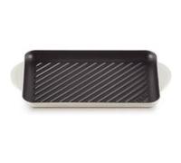 LE CREUSET Gril Rectangulaire en fonte émaillée 32 x 22 cm Meringue