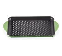 LE CREUSET Gril rectangulaire en fonte émaillée 32 x 22 cm Vert