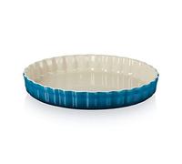 Le Creuset Héritage Moule à Tarte, Céramique, 28 cm, 1,82 kg, Deep Teal, 71120286420001