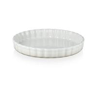 Le Creuset Héritage Moule à Tarte, Céramique, 28 cm, 1,82 kg, Meringue, 71120287160001