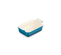 Le Creuset Héritage Plat Rectangulaire, Céramique, 19 cm, 1,1 L, Deep Teal, 71102196420001