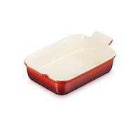 Le Creuset Héritage Plat Rectangulaire, Céramique, 26 cm, 2,4 L, Cerise, 71102260600001