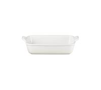 Le Creuset Héritage Plat Rectangulaire, Céramique, 26 cm, 2,4 L, Meringue, 71102267160001