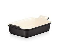 Le Creuset Héritage Plat Rectangulaire, Céramique, 26 cm, 2,4 L, Noir Mat, 71102260000001