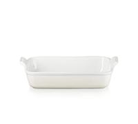 Le Creuset Héritage Plat Rectangulaire, Céramique, 32 cm, 2,31 kg, Meringue, 71102327160001