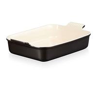 Le Creuset Héritage Plat Rectangulaire, Céramique, 32 cm, 2,31 kg, Noir Mat, 71102320000001