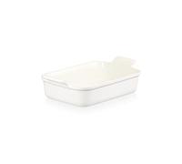 Le Creuset Heritage Plateau rectangulaire en céramique Blanc 26 cm