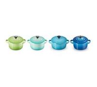LE CREUSET Lot de 4 Mini Cocottes 10 cm Couleurs froides Autre G