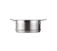 Le Creuset Panier Vapeur, 20 cm, Inox 3-ply, Convient aux Casseroles et Faitouts de 20 cm, Avec Poignées, Argenté,96202420000000