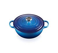 Le Creuset Marmite Signature en Fonte Émaillée avec Couvercle, 26 cm, Ronde, 4 L, 4,255 kg, Azure, 21114262200430