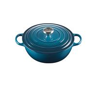 Le Creuset Marmite Signature en Fonte Émaillée avec Couvercle, 26 cm, Ronde, 4 L, 4,255 kg, Deep Teal, 21114266420430