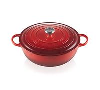 Le Creuset Marmite Signature en Fonte Émaillée avec Couvercle, 32 cm, Ronde,7 L, 6,275 kg, Cerise, 21114320600430
