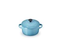 Le Creuset Mini-Cocotte Ronde en Céramique, 250 ml, Bleu Caraïbes, 71901101700100