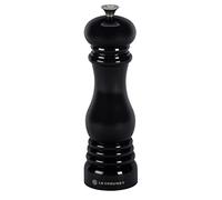 Le Creuset Moulin à Sel Classique Réglable, Plastique ABS Résistant aux Éclats, Anticorrosion, 21 cm, Onyx, 96002000140000