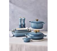 Le Creuset Moulin à sel en plastique ABS 6,2 x 6,2 x 20,8 cm, broyeur en céramique, chambray 44002214340100