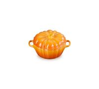 Le Creuset Petite cocotte en céramique en forme de citrouille, 355 ml, kaki