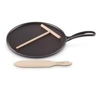 LE CREUSET Petite crêpière en fonte émaillée 27 cm Noir Mat Noir G