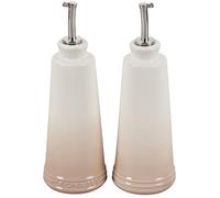 Le Creuset PG8042-10716 Signature Ensemble huile et vinaigre en grès Meringue 300 ml