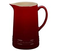 Le Creuset Pichet en Céramique, 1,5 L, Hauteur 19.8 cm, Ø 12,5 cm, Cerise,70901150600002