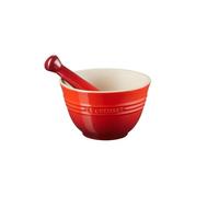 Le Creuset Pilon et mortier 81209300600003 en céramique 300 ml 11,5 cm 360 g Cerise
