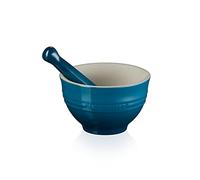 Le Creuset Pilon et Mortier, Céramique, 300 ml, 11,5 cm, 360 g, Deep Teal, 81209306420003