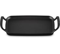 Le Creuset Grille rectangulaire BBQ Outdoor 40 cm en fonte noir mat 20276400000005