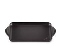 LE CREUSET Gril rectangulaire lisse en fonte émaillée 32 x 22 cm Noir