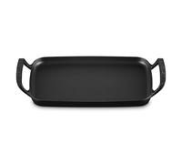 Le Creuset Grille rectangulaire BBQ Outdoor 40 cm en fonte noir mat 20276400000005