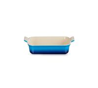 Le Creuset Héritage Plat Rectangulaire, Céramique, 26 cm, 2,4 L, Azure, 71102262200001